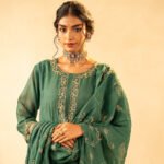 Green Mul Ethnic Dress