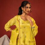 Yellow Mirror Kurta Set